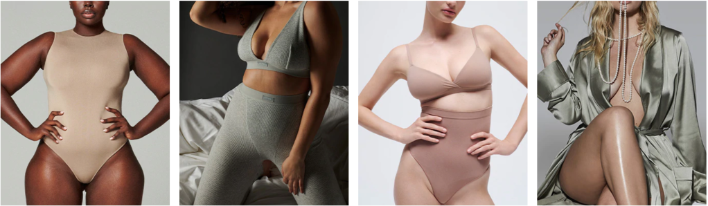 Kim Kardashian continues to plus her Skims shapewear line in new set that  highlights her curves